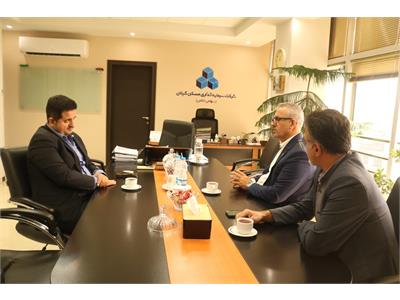 دیدار رئیس شعبه رشت بیمه دانا با سرپرست شرکت سرمایه‌گذاری مسکن گیلان