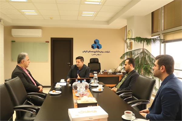 دیدار مدیر شعب بانک توسعه تعاون استان گیلان با سرپرست شرکت سرمایه‌گذاری مسکن گیلان
